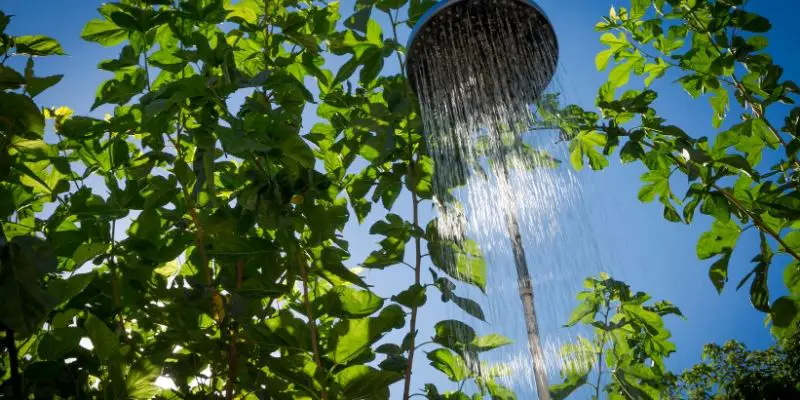 portable shower outdoor